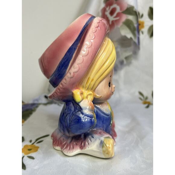 VINTAGE INARCO YOUNG GIRL LADY HEAD VASE - Picture 5 of 8